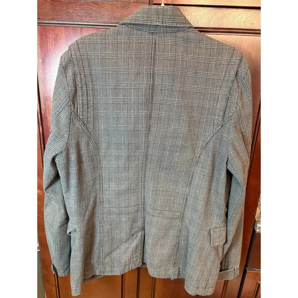 DKNY Men's Brown Utility Jacket Size 42R 100% Cotton